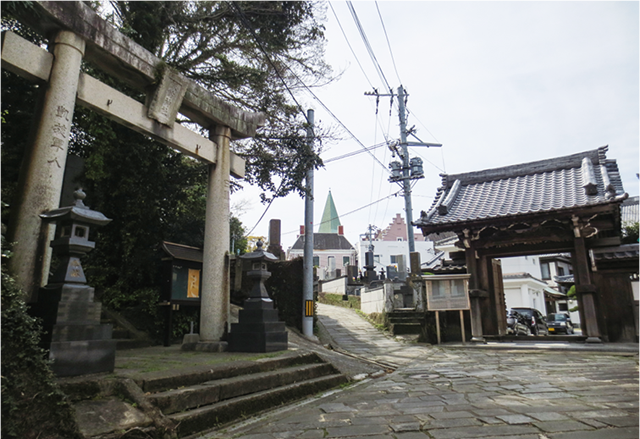 長崎ならではのパワースポット「祈りの三角ゾーン」です