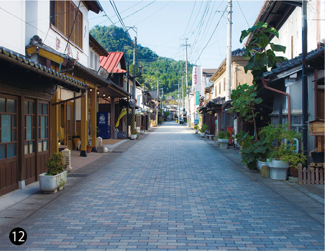 かつて森藩時代の中心地だった玖珠町の森町界隈。周辺には旧久留島氏庭園や久留島武彦記念館などがある