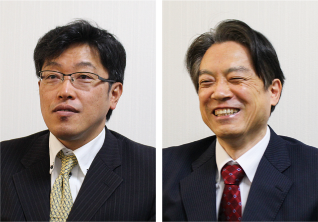 共に力を合わせて顧問先を支援している 草野 恒史先生（左）と弥永 努先生