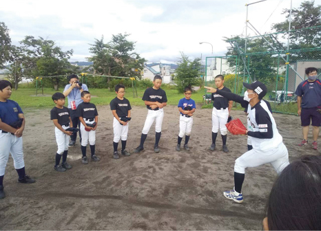 小中学生への野球指導