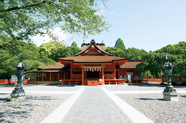 富士山本宮浅間大社。富士山を浅間大神として祀ったことを起源とする浅間神社の総本宮