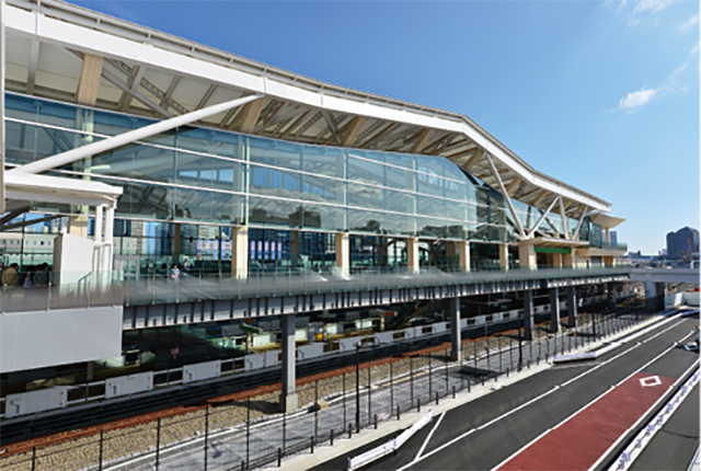 高輪ゲートウェイ駅の外観<br> 提供：JR東日本