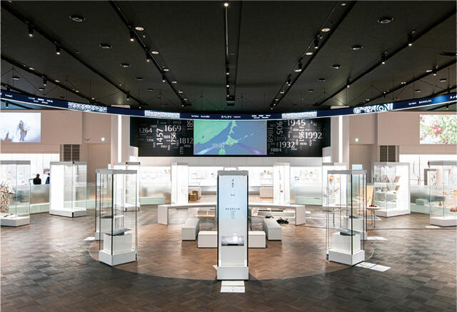 博物館の基本展示室 (公財)アイヌ民族文化財団 提供