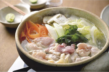 シンプルに旨味を堪能できる「阿波尾鶏のしゃぶしゃぶ」