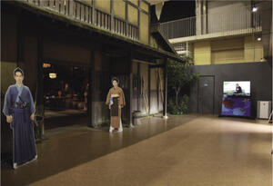 大河ドラマ館の展示。「中の家」のセット（写真提供：深谷市）