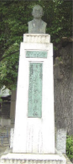 岩田忠一郎像（金窪神社境内）