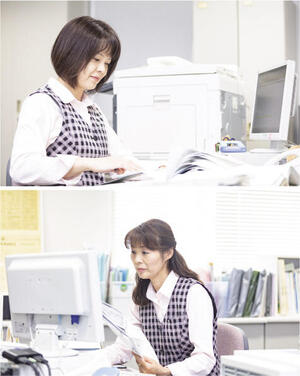 白を基調とした清潔感あふれるオフィスです