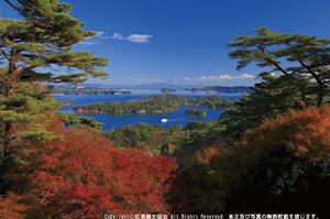 「世界で最も美しい湾クラブ」に加盟認定されている松島湾。そのほかの日本三景は天橋立（京都）と宮島（広島）