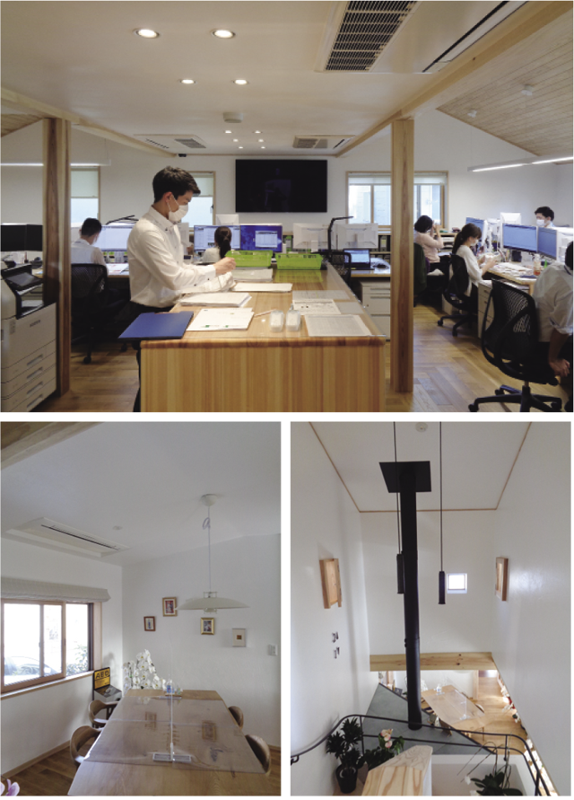 木のぬくもりと瀟洒なデザインが印象的なオフィスです