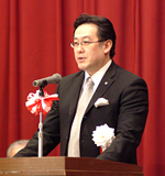 単位会表彰を受ける藤本･四国会会長