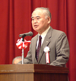 功労者表彰を受ける渡邊･前四国会会長